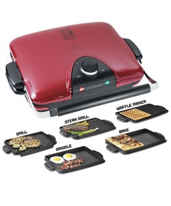 ,  - George Foreman G5 Grill with Interchangeable Plates - GRP90WGR