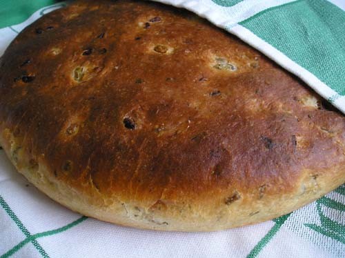 Итальянский хлеб с оливками