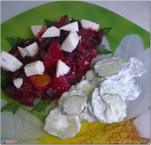 ТЁПЛЫЙ САЛАТ СО СВЁКЛОЙ И ФАСОЛЬЮ