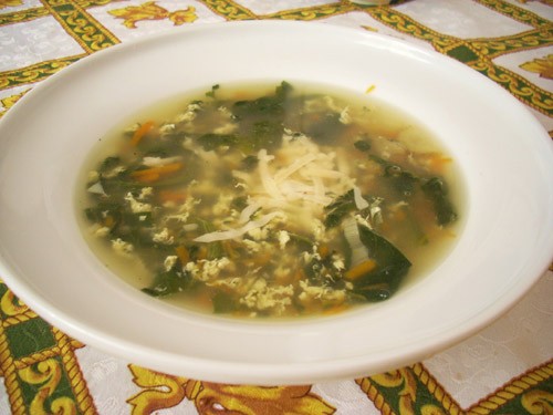    Vegetable Stracciatella ,   ,    )) ...