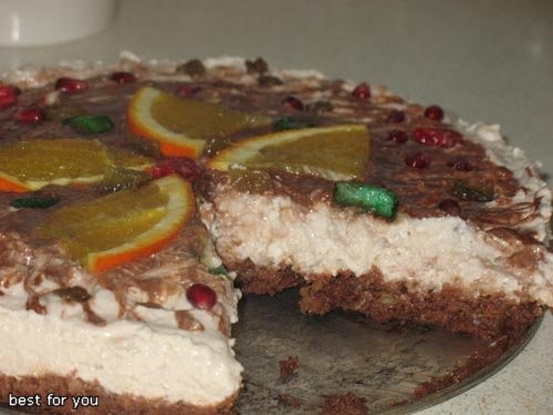 Нежнейший творожный тортик 1 стакан крошки от печенья 1/2 стакана орехов 1/2 банки сгущенки 3 ст - 2