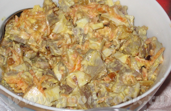 Салат из куриных желудков (от с кукинга, словами автора) 500-600 гр