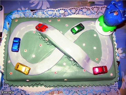 а вот мои тортики ко дню рождения сынули: Для детского сада и для дома - 4