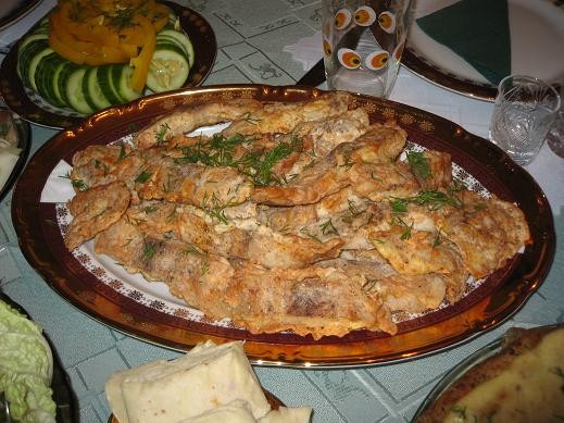 Морской язык в кляре: