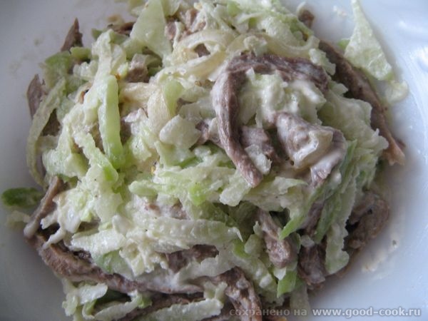 Салат с редькой