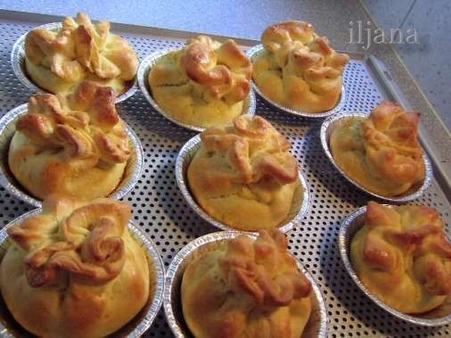 Мешочки с начинкой ( Я их называю - Портмоне-шки) Дрожжи- 20 гр