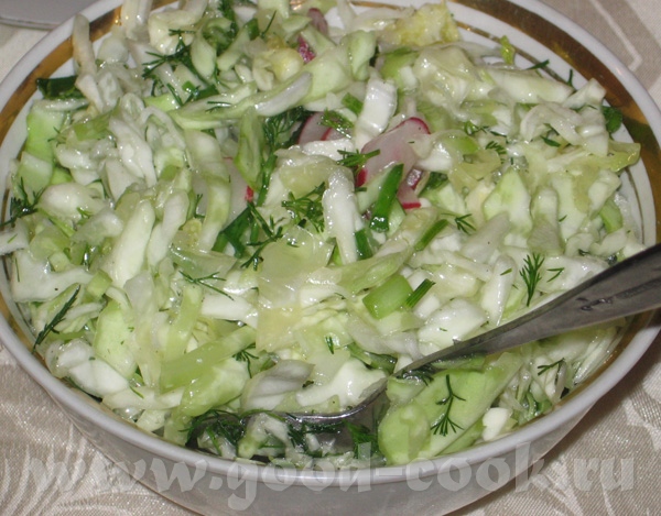 Капустный салат Маринованый лук