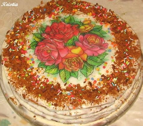 "Фирменный" торт в исполнении Кристины