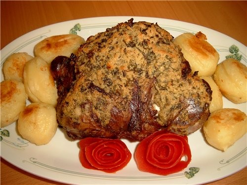 Сегодня делала очень вкусную баранью ляшку