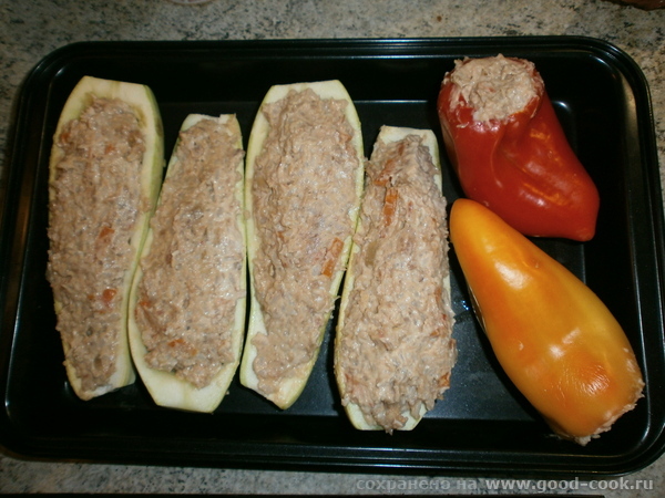 Лодочки из кабачка