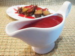 Брусничный соус на коньяке с анисом