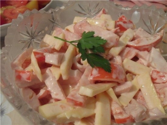 Нарезка Салат "Мери" Морковь с чесноком и майонезом - 2