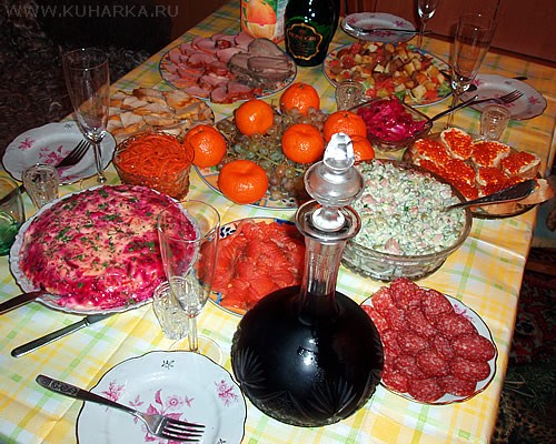 Я приготовила на Новый год не очень много