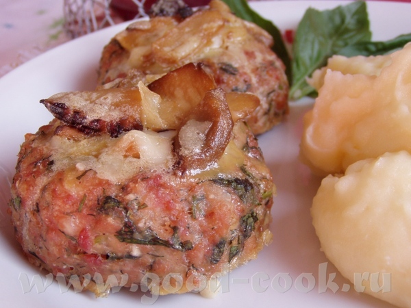 Картофельно-мясные корзиночки с грибами Бараньи стейки с луком и зеленью Картофель и лук,фарширован...