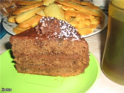 Шоколадный торт с трюфелями Рецепт из книги "Мир выпечки - 2