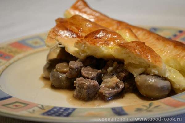 meat pie cut