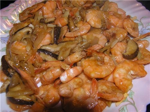 Дальше Лепешка с мясом Креветки жарен - 2