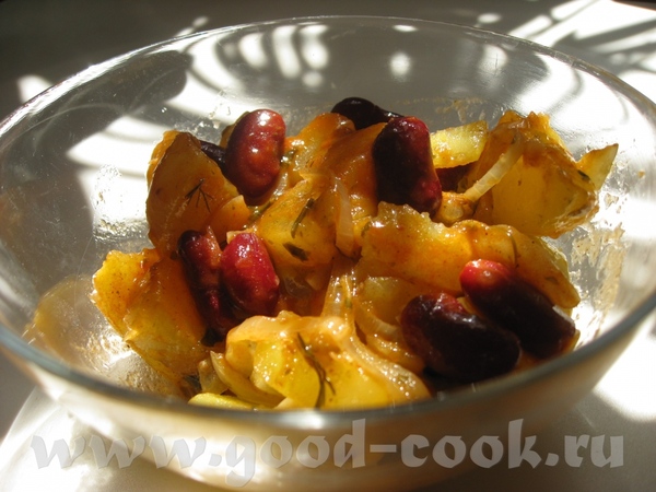 САЛАТ КАРТОФЕЛЬНЫЙ С ФАСОЛЬЮ