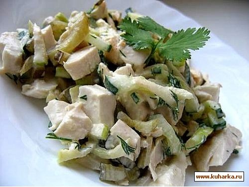 салат 1 куриная грудка готовая(тушеная,я покупаю готовые в Ашане) 4-5 штук отваренного в кожуре кар... - 2