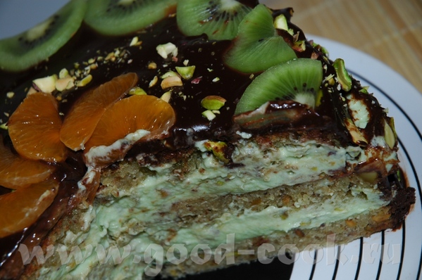 Зелёный торт (фисташковый) - 2