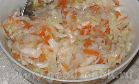 Очередной пятничный ужин: Мой конкурсный салат Готовая соленая капуста Салат "Весенний" из зеленого... - 3