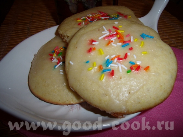 AMERIKANER(Рассыпчатые коржики с лимонной глазурью)