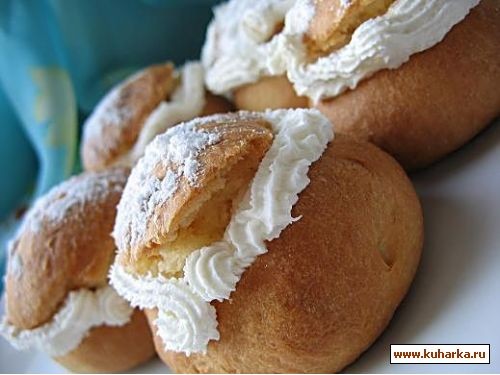 пышки со сливками