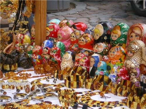 Матрешки опять янтарик
