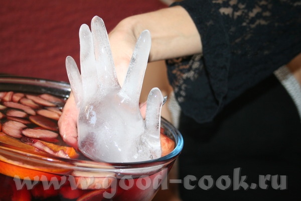 Вот наши детки: Вот рука(Холодный компот с замороженной рукой): - 2