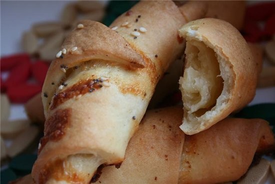 рогалики с сыром