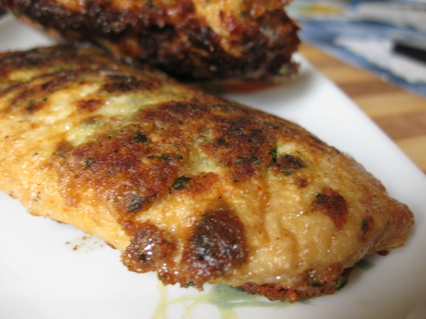 Хрустящая курочка с чесноком