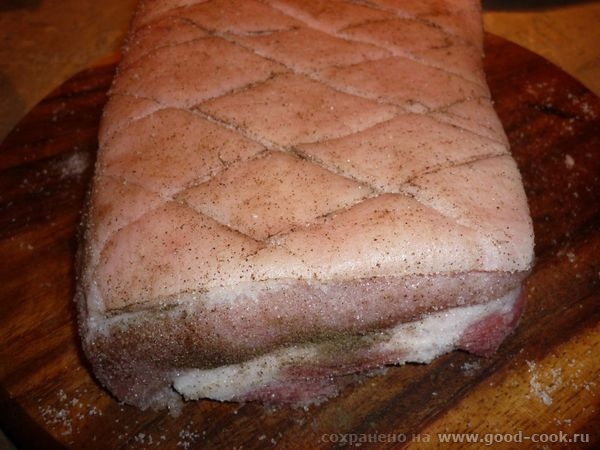 Schweinebauch- свинина запеченая Свинину (у меня был животик с кожей) помыть, обсушить - 2