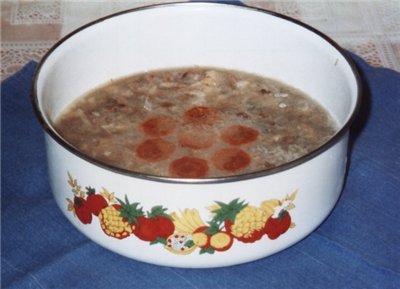 У меня такой холодец не застывает