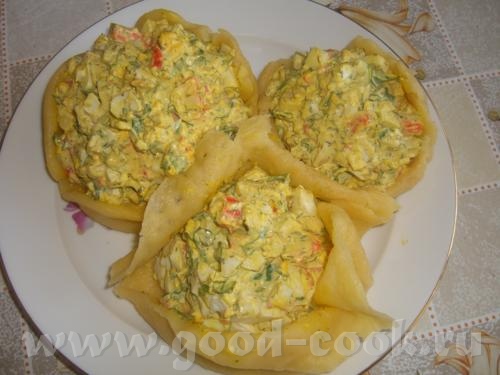 Корзиночки с крабовыми палочками - 2