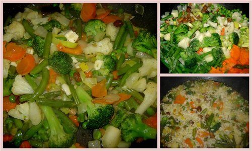 Arroz con verduras Можно использовать как свежие, так и замороженые наборы овощей - 2