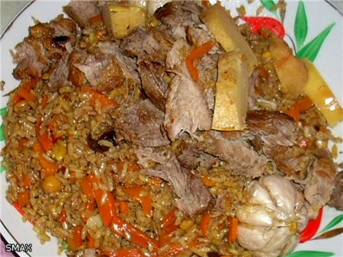 Плов «Интернационал» Мясо взял баранину и свинину в равных пропорциях(Волгоград) и чуть чуть курдюк... - 7