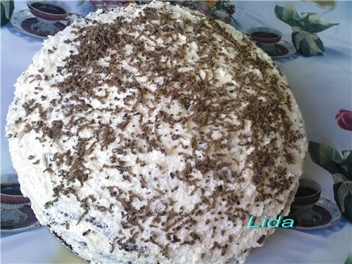 Торт Шоколад на кипятке -2 стакана муки -2 ст - 3