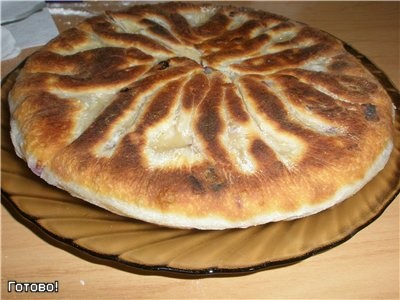 Лепешка с картофелем и сыром - 5