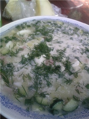 Для окрошки использую квас, который делаю сама - 3