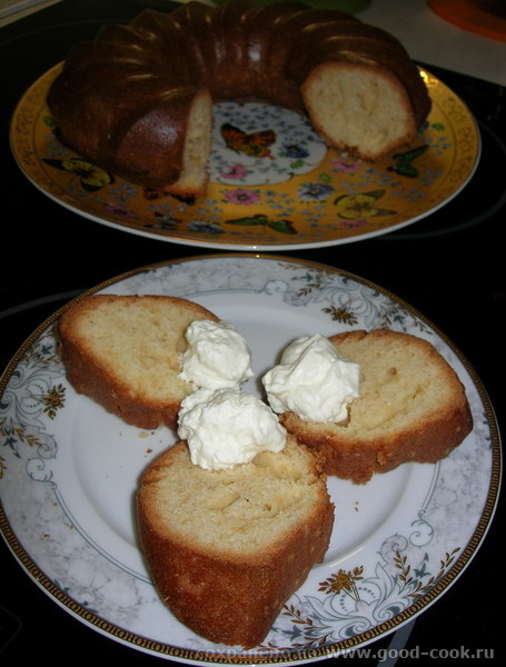 Творожный кекс, разрез