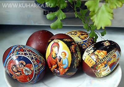 Вот какие яйца к Пасхе у меня получились