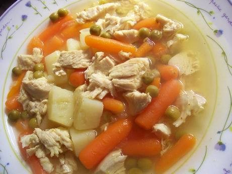 оранжевый суп пюре куриный суп с зеленым горошком фасолевый супчик - 2