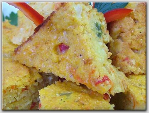 ОВОЩНОЙ ПИРОГ ИЗ КУКУРУЗНОЙ КРУПЫ Продукты на 3 порции: 125 гр - 2