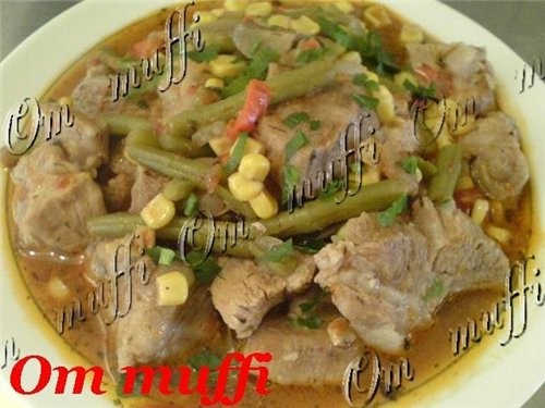 СВИНИНА ТУШЁНАЯ С ОВОЩАМИ Рецептура: Свинина - 1кг