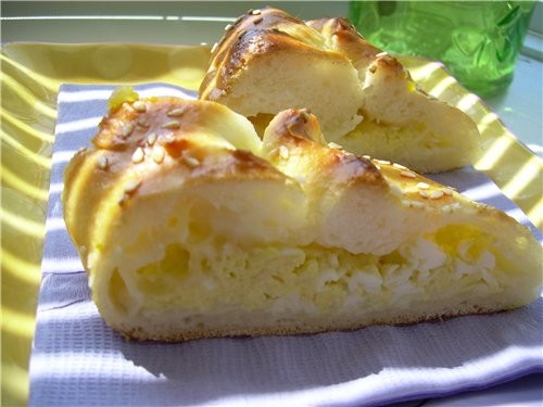 Пирог с Брынзой и Яйцом