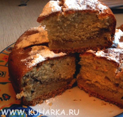 Сегодня делала ореховый кекс от Mili Получился очень ароматным и вкусным