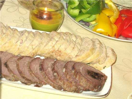 Мамин куриный холодец ФАРШИРОВАННАЯ КУРИЦА " ПО ОДЕССКИ " Рулет печеный из говядины с черносливом и... - 2