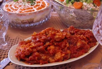 Рыба под маринадом от Сонечки-Sonulya Закусочные мини пирожочки и улитки из слоеного теста