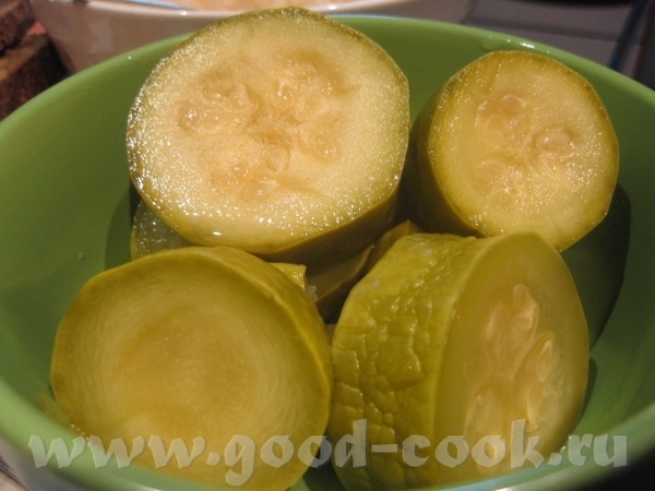 Кабачки маринованные (с лимонной кислотой)
