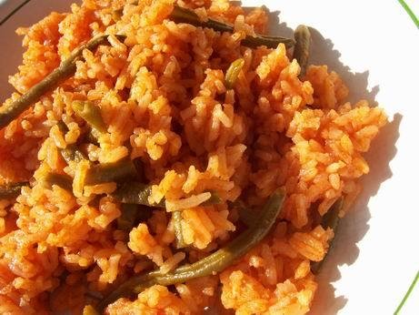 таири красный рис с зеленой фасолью персидский рис с зеленью рис с капустой и специями - 3